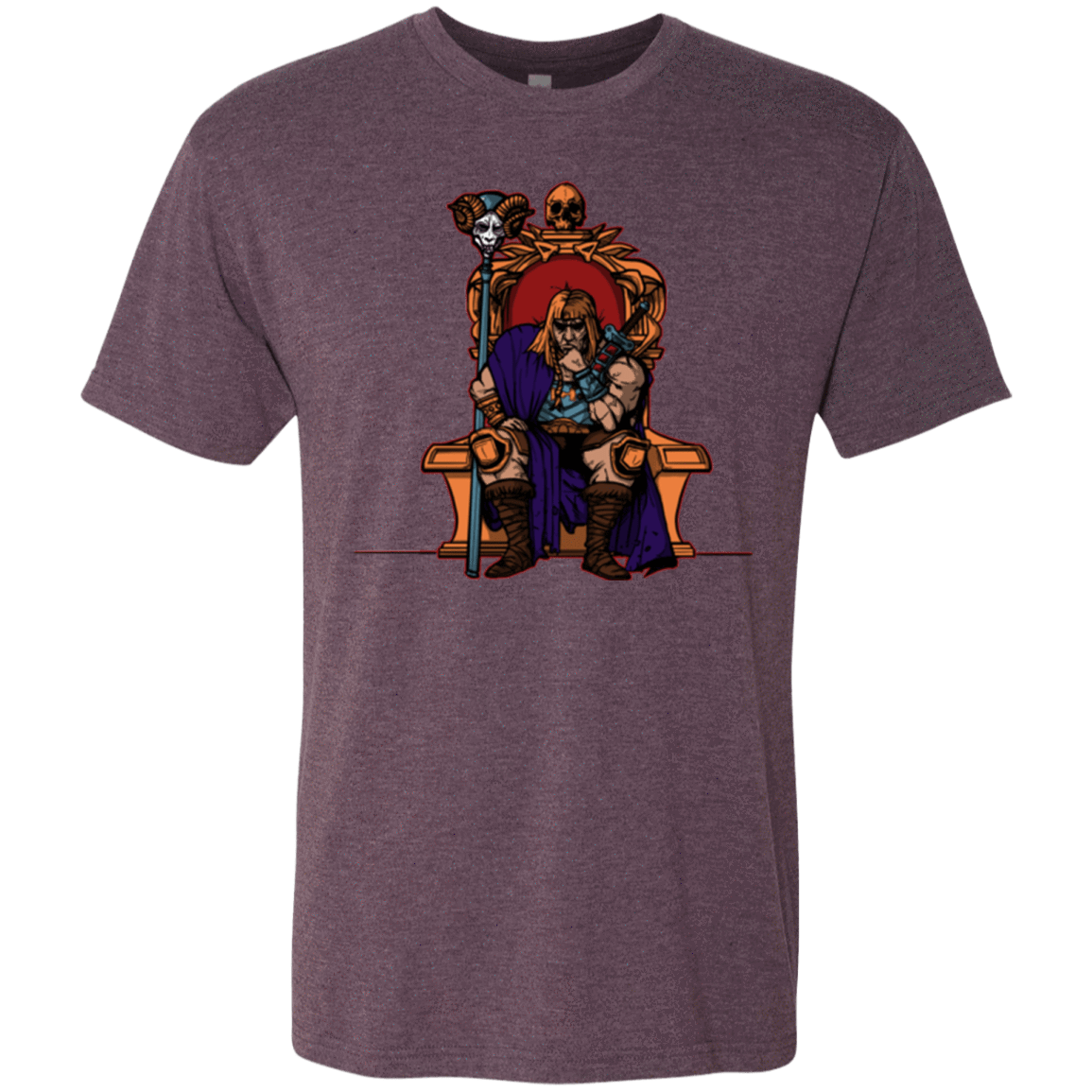 T-Shirts Vintage Purple / S King Of Eternia Men's Triblend T-Shirt