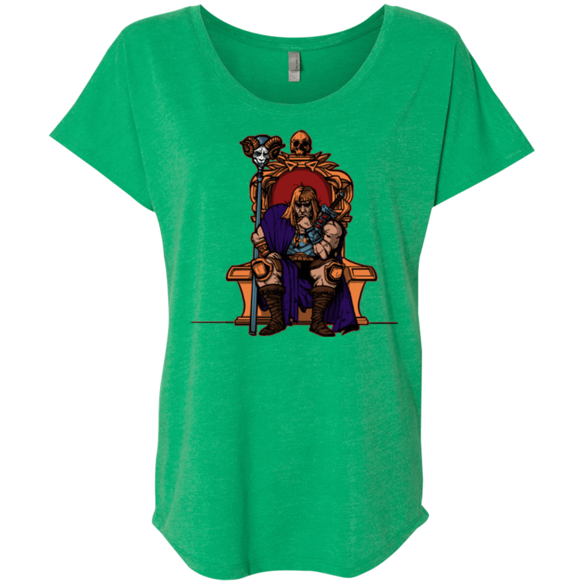 T-Shirts Envy / X-Small King Of Eternia Triblend Dolman Sleeve