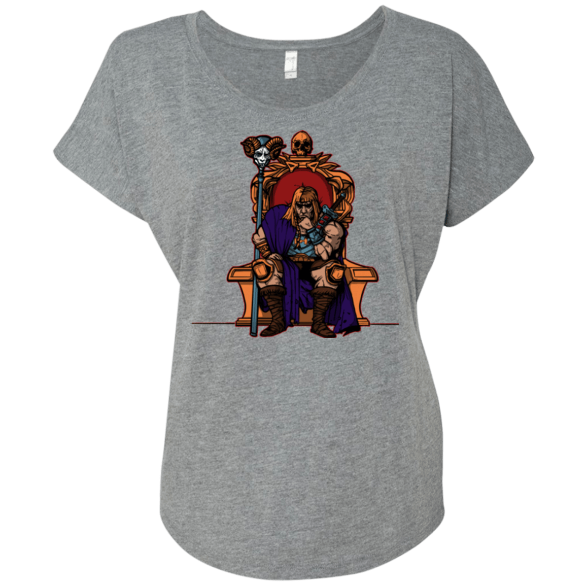 T-Shirts Premium Heather / X-Small King Of Eternia Triblend Dolman Sleeve