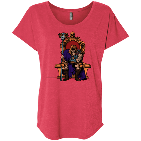 T-Shirts Vintage Red / X-Small King Of Eternia Triblend Dolman Sleeve