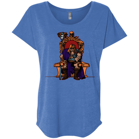 T-Shirts Vintage Royal / X-Small King Of Eternia Triblend Dolman Sleeve