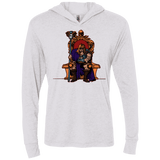 T-Shirts Heather White / X-Small King Of Eternia Triblend Long Sleeve Hoodie Tee