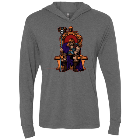 T-Shirts Premium Heather / X-Small King Of Eternia Triblend Long Sleeve Hoodie Tee
