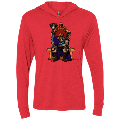 T-Shirts Vintage Red / X-Small King Of Eternia Triblend Long Sleeve Hoodie Tee