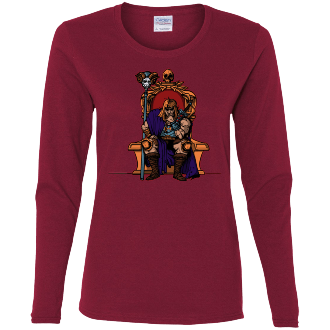 T-Shirts Cardinal / S King Of Eternia Women's Long Sleeve T-Shirt