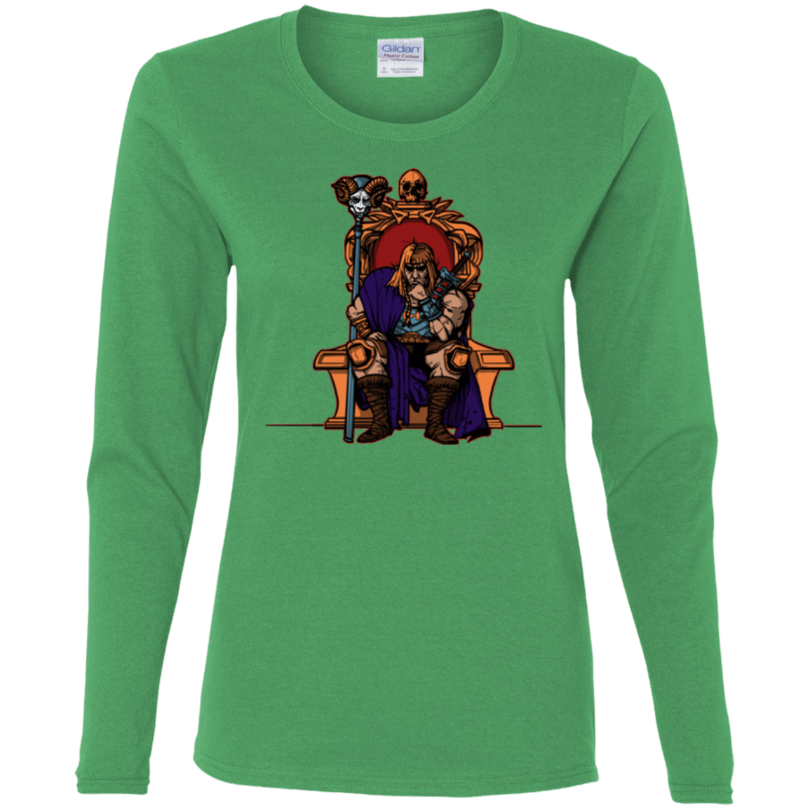 T-Shirts Irish Green / S King Of Eternia Women's Long Sleeve T-Shirt
