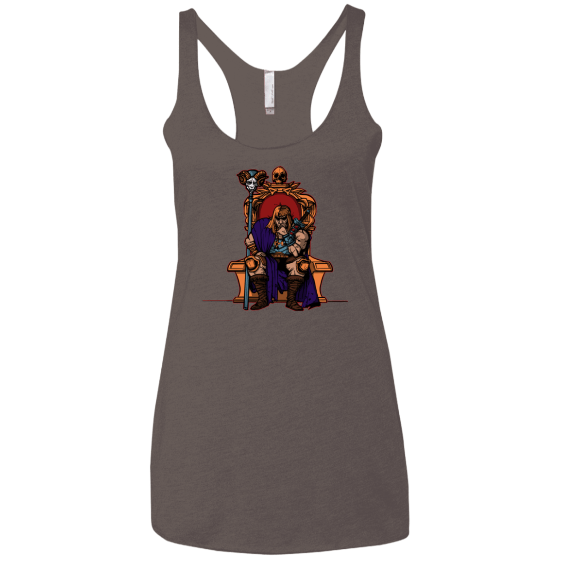 T-Shirts Macchiato / X-Small King Of Eternia Women's Triblend Racerback Tank