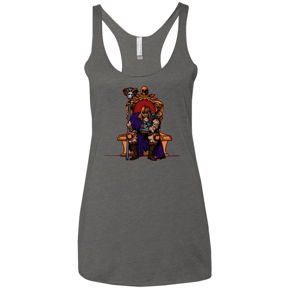 T-Shirts Premium Heather / X-Small King Of Eternia Women's Triblend Racerback Tank