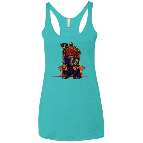 T-Shirts Tahiti Blue / X-Small King Of Eternia Women's Triblend Racerback Tank
