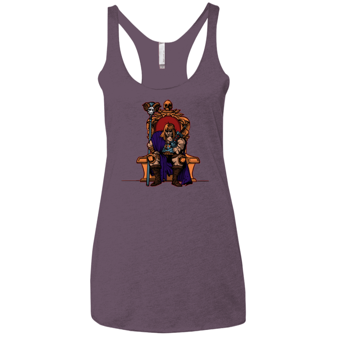 T-Shirts Vintage Purple / X-Small King Of Eternia Women's Triblend Racerback Tank