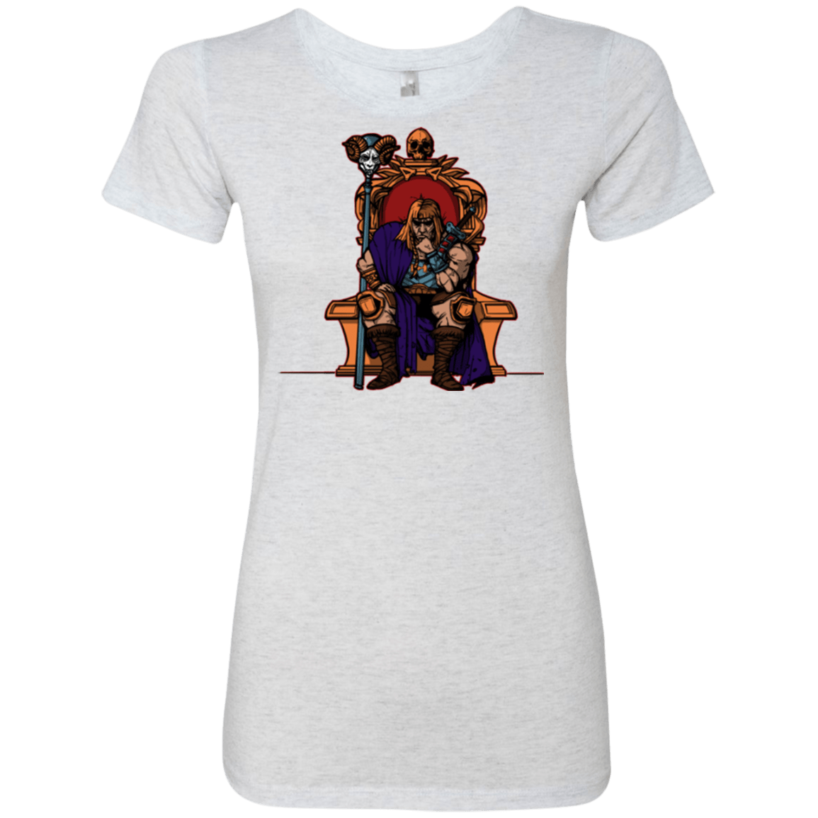 T-Shirts Heather White / S King Of Eternia Women's Triblend T-Shirt