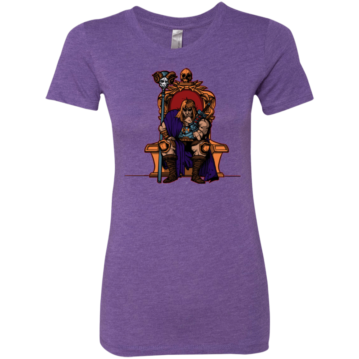 T-Shirts Purple Rush / S King Of Eternia Women's Triblend T-Shirt