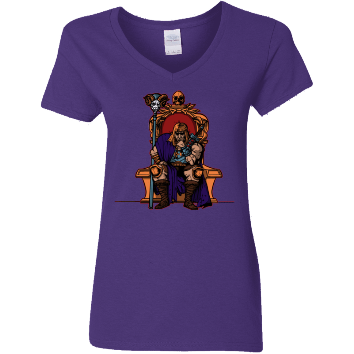 T-Shirts Purple / S King Of Eternia Women's V-Neck T-Shirt