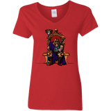 T-Shirts Red / S King Of Eternia Women's V-Neck T-Shirt