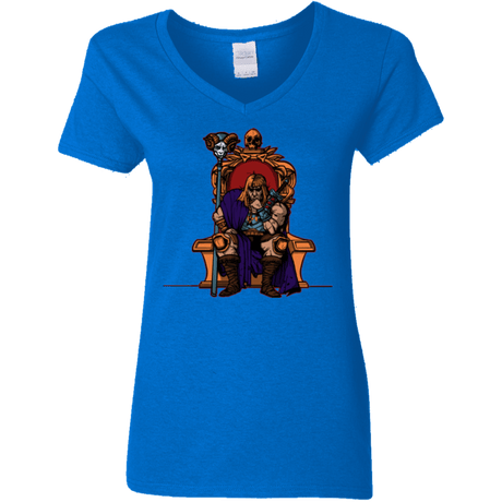 T-Shirts Royal / S King Of Eternia Women's V-Neck T-Shirt