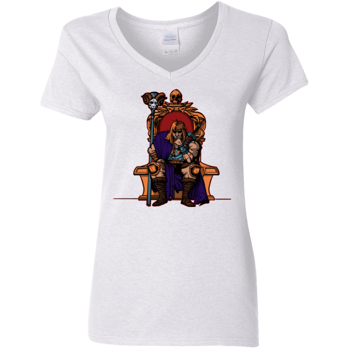 T-Shirts White / S King Of Eternia Women's V-Neck T-Shirt