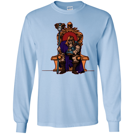 T-Shirts Light Blue / YS King Of Eternia Youth Long Sleeve T-Shirt
