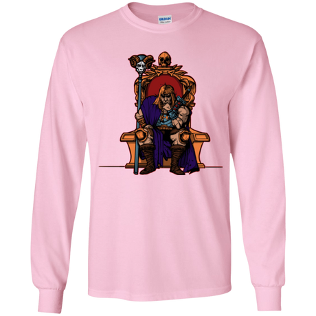 T-Shirts Light Pink / YS King Of Eternia Youth Long Sleeve T-Shirt