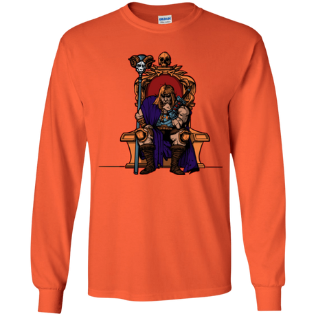 T-Shirts Orange / YS King Of Eternia Youth Long Sleeve T-Shirt