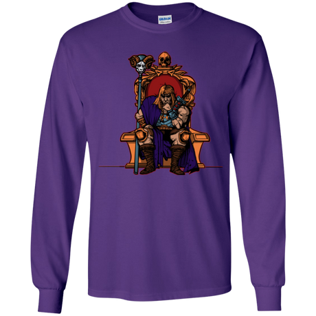 T-Shirts Purple / YS King Of Eternia Youth Long Sleeve T-Shirt