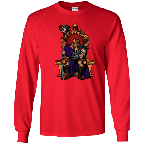 T-Shirts Red / YS King Of Eternia Youth Long Sleeve T-Shirt