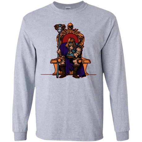 T-Shirts Sport Grey / YS King Of Eternia Youth Long Sleeve T-Shirt