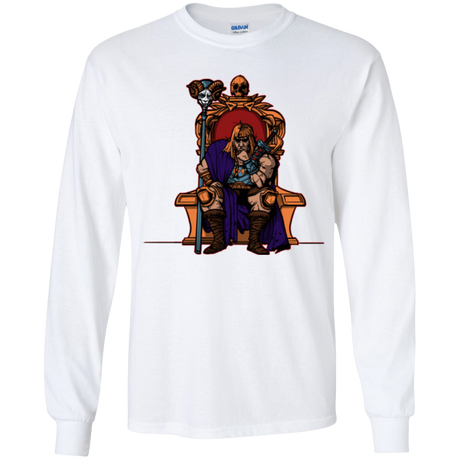 T-Shirts White / YS King Of Eternia Youth Long Sleeve T-Shirt