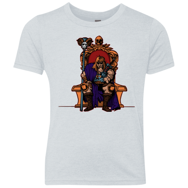 T-Shirts Heather White / YXS King Of Eternia Youth Triblend T-Shirt