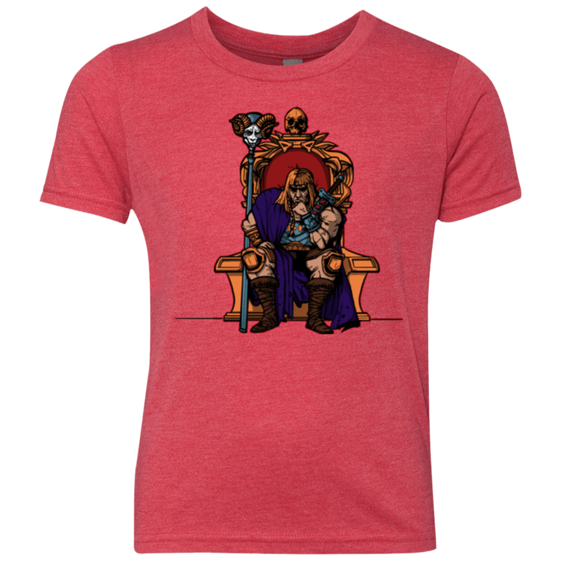T-Shirts Vintage Red / YXS King Of Eternia Youth Triblend T-Shirt