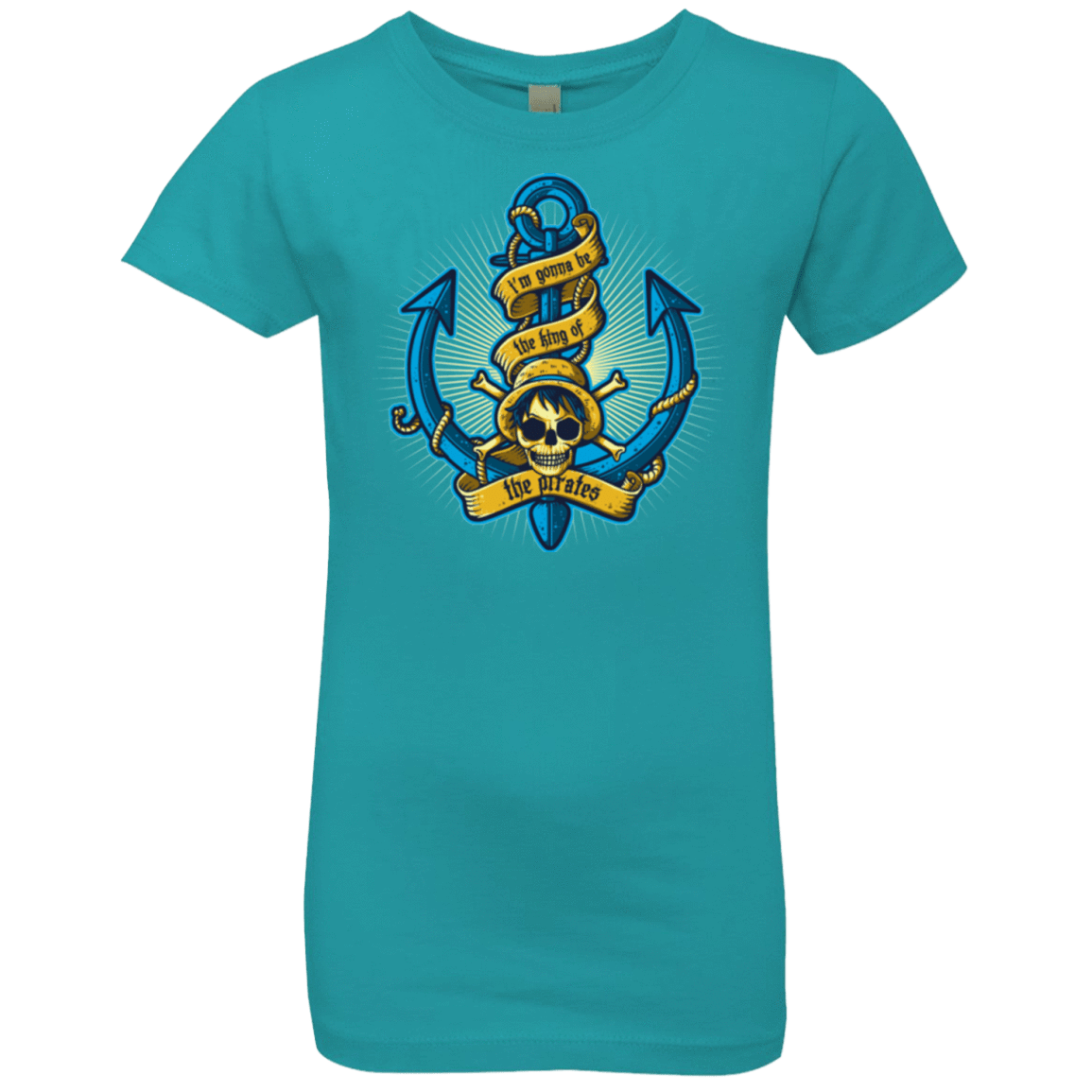 T-Shirts Tahiti Blue / YXS KING OF PIRATES Girls Premium T-Shirt