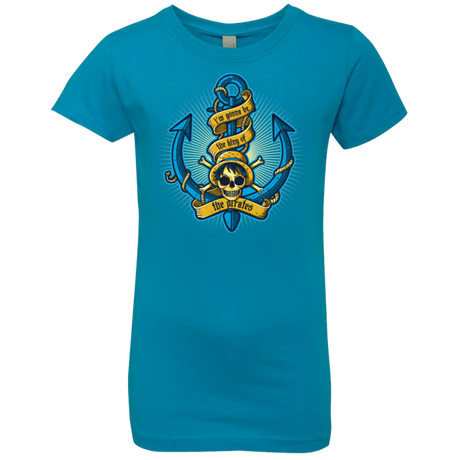 T-Shirts Turquoise / YXS KING OF PIRATES Girls Premium T-Shirt