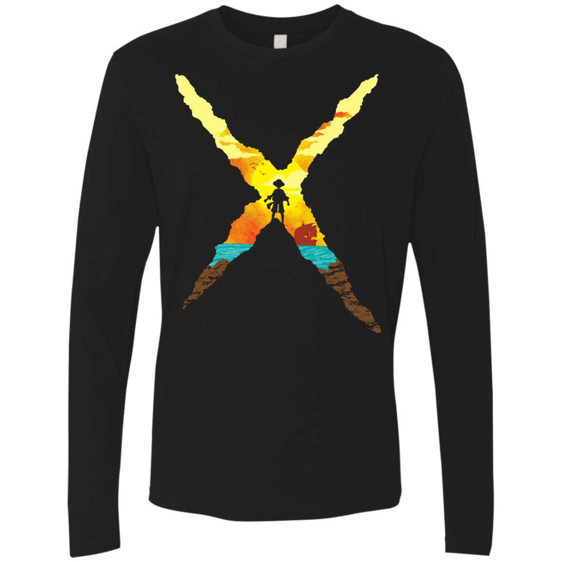 T-Shirts Black / S King Of Pirates Men's Premium Long Sleeve