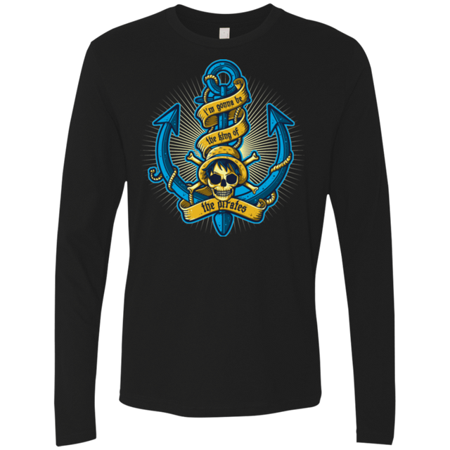 T-Shirts Black / Small KING OF PIRATES Men's Premium Long Sleeve