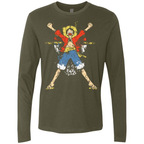 T-Shirts Military Green / Small King of Pirates Men's Premium Long Sleeve