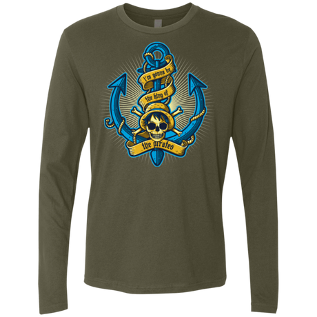 T-Shirts Military Green / Small KING OF PIRATES Men's Premium Long Sleeve