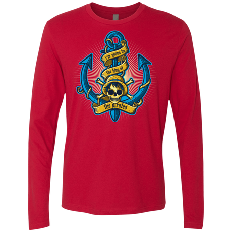 T-Shirts Red / Small KING OF PIRATES Men's Premium Long Sleeve