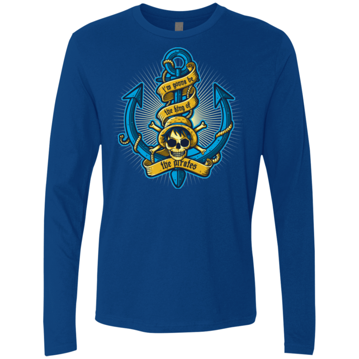T-Shirts Royal / Small KING OF PIRATES Men's Premium Long Sleeve