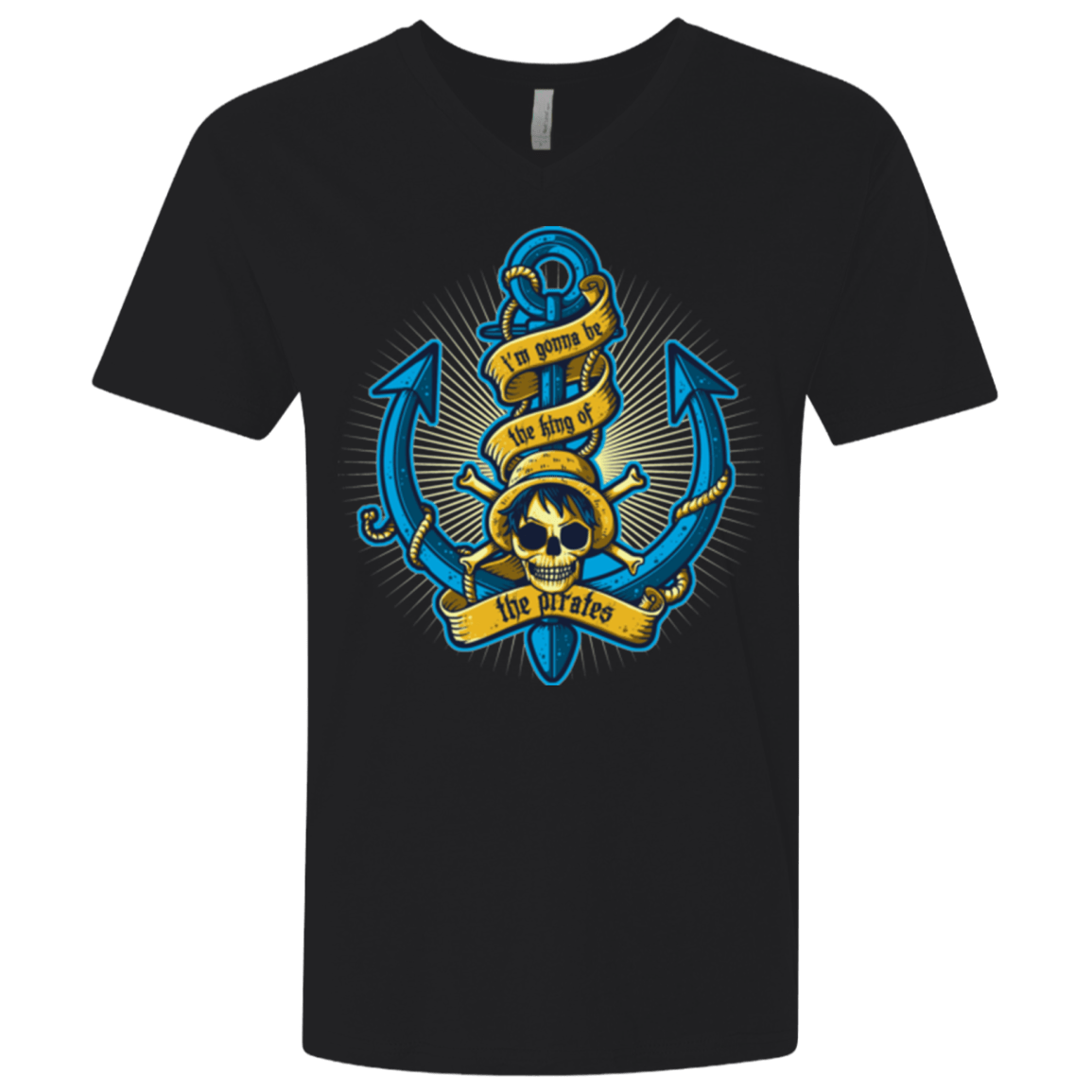 T-Shirts Black / X-Small KING OF PIRATES Men's Premium V-Neck