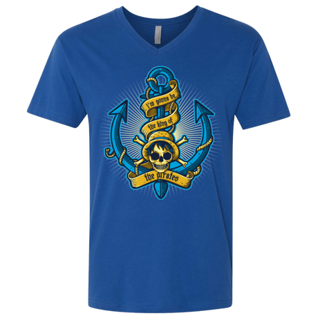 T-Shirts Royal / X-Small KING OF PIRATES Men's Premium V-Neck
