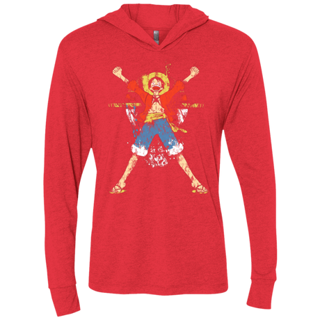 T-Shirts Vintage Red / X-Small King of Pirates Triblend Long Sleeve Hoodie Tee