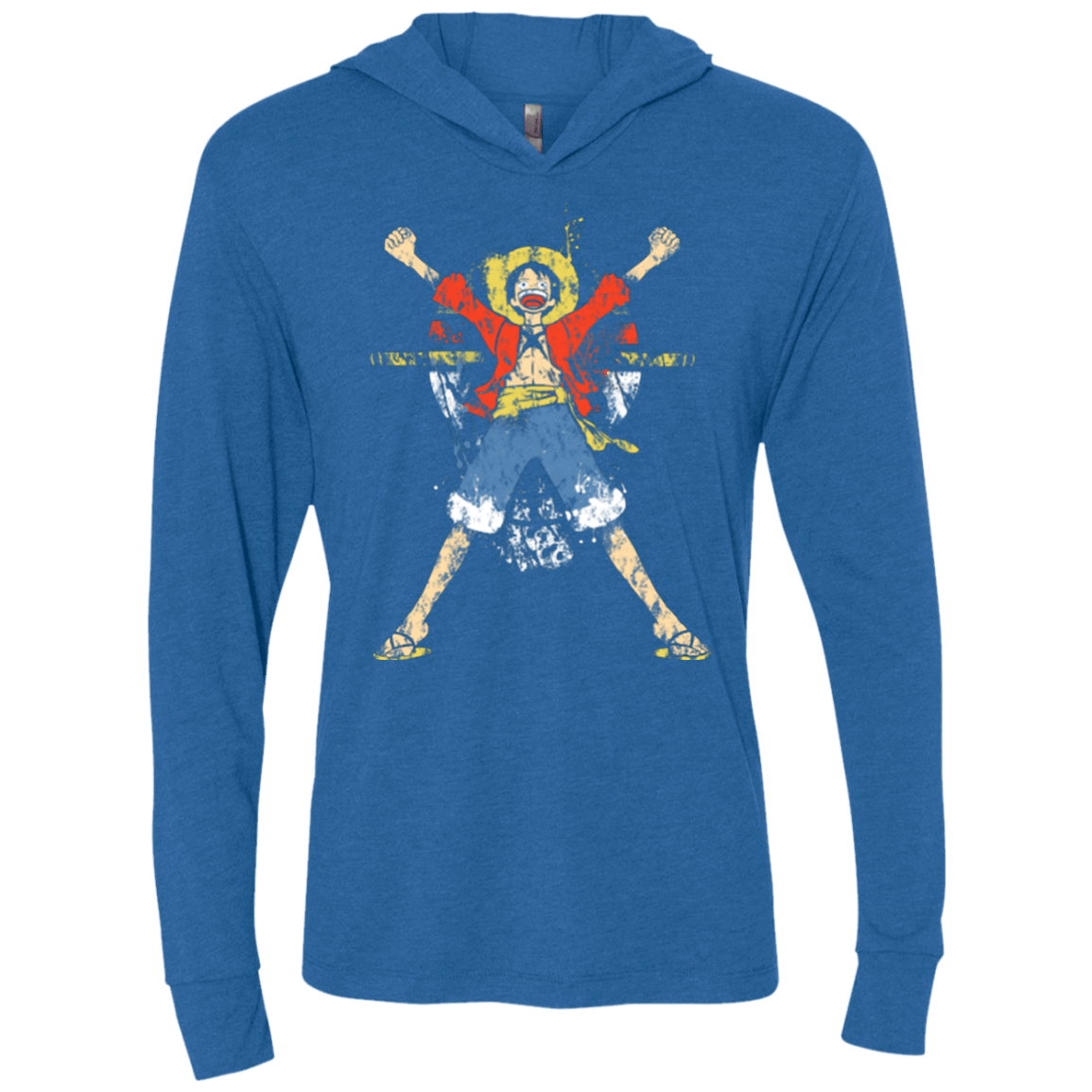 T-Shirts Vintage Royal / X-Small King of Pirates Triblend Long Sleeve Hoodie Tee