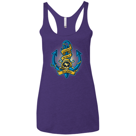 T-Shirts Purple / X-Small KING OF PIRATES Women's Triblend Racerback Tank