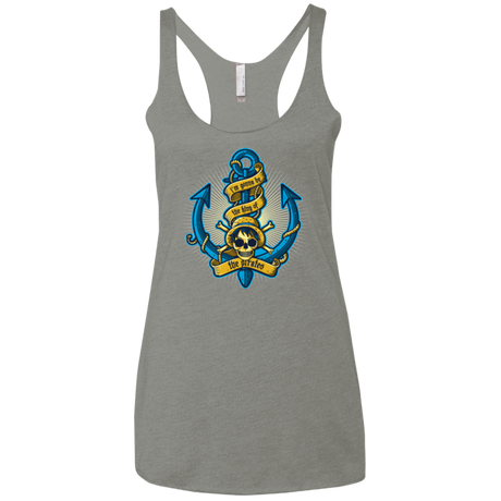 T-Shirts Venetian Grey / X-Small KING OF PIRATES Women's Triblend Racerback Tank