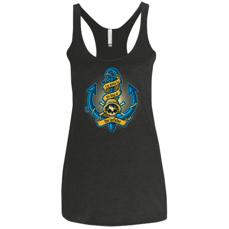 T-Shirts Vintage Black / X-Small KING OF PIRATES Women's Triblend Racerback Tank