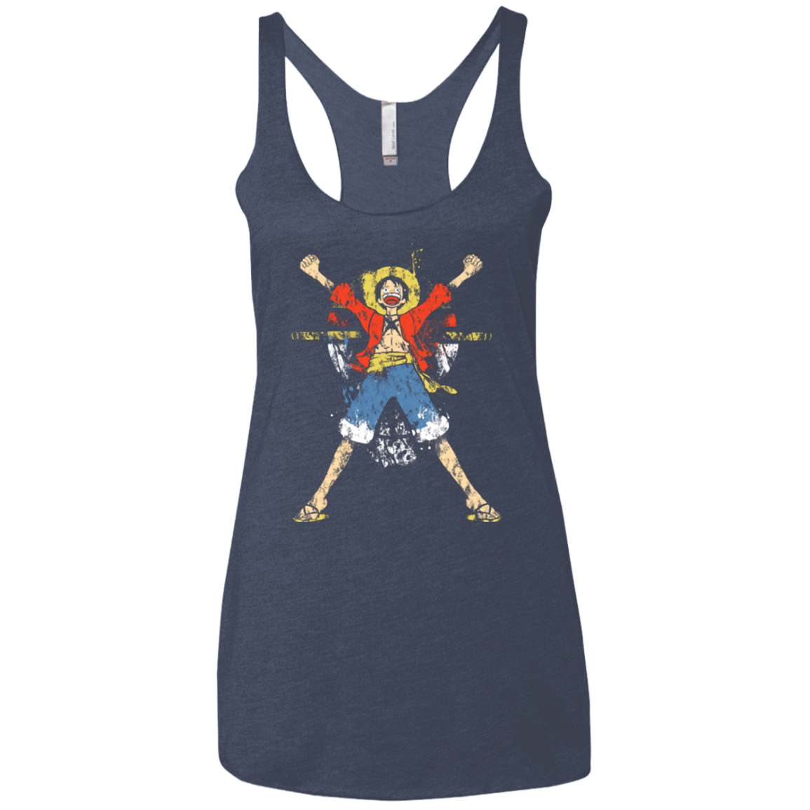 T-Shirts Vintage Navy / X-Small King of Pirates Women's Triblend Racerback Tank