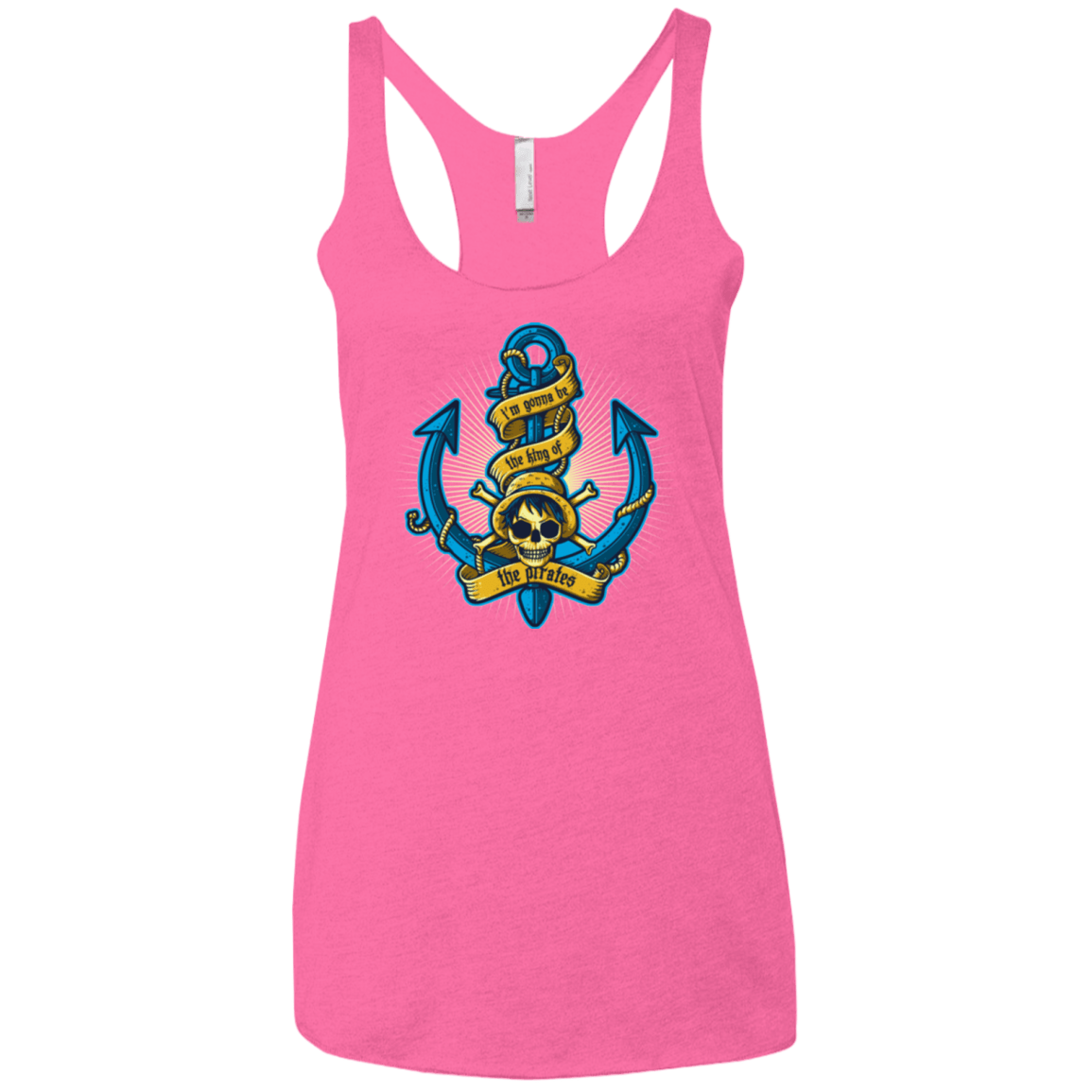 T-Shirts Vintage Pink / X-Small KING OF PIRATES Women's Triblend Racerback Tank