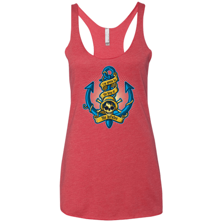 T-Shirts Vintage Red / X-Small KING OF PIRATES Women's Triblend Racerback Tank