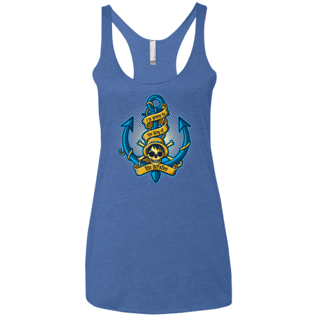 T-Shirts Vintage Royal / X-Small KING OF PIRATES Women's Triblend Racerback Tank