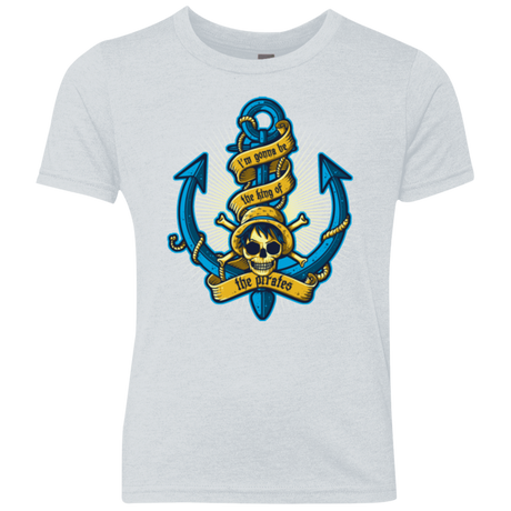 T-Shirts Heather White / YXS KING OF PIRATES Youth Triblend T-Shirt