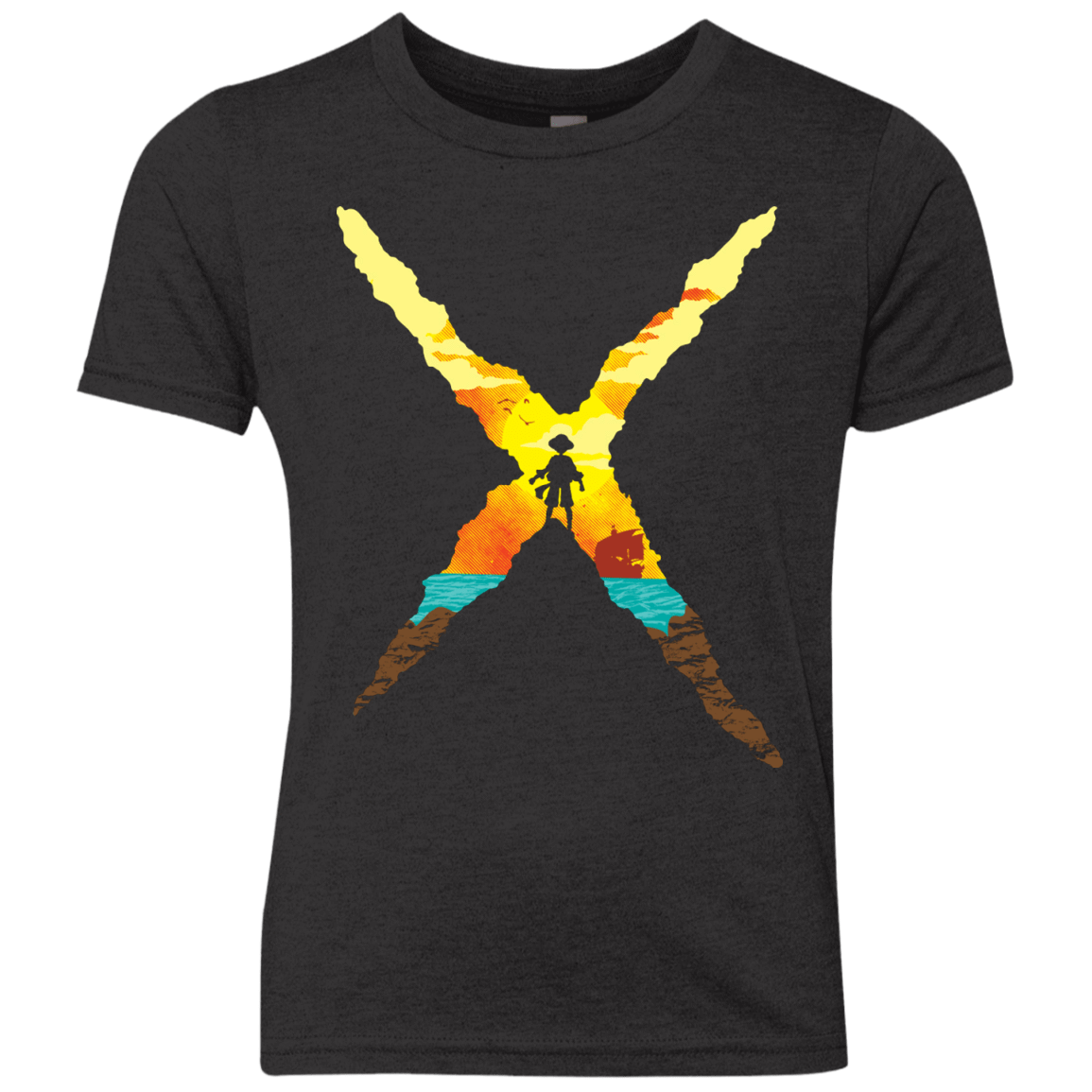 T-Shirts Vintage Black / YXS King Of Pirates Youth Triblend T-Shirt